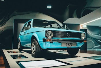 Blue Sedan