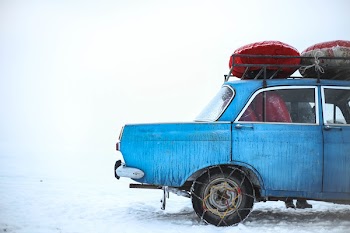 Blue Sedan