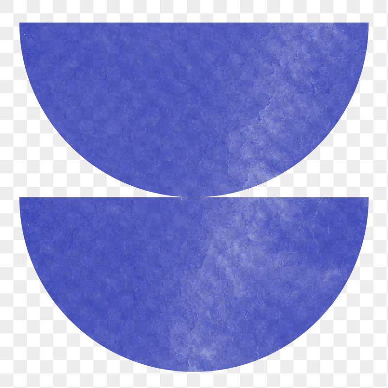 Blue semicircle png sticker, transparent | Free PNG - rawpixel