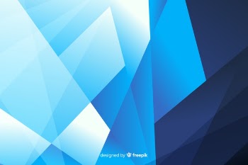 Blue shade shapes abstract background Free Vector