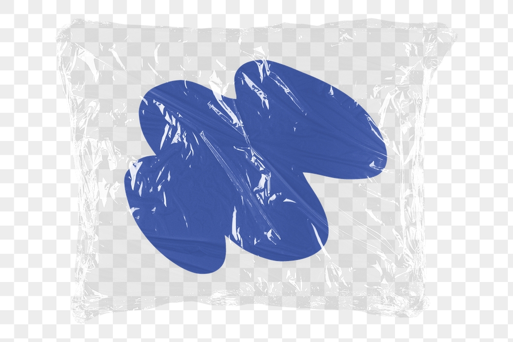 Blue shape png plastic packaging | Free PNG - rawpixel