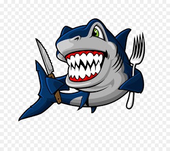 Blue shark Illustration - Vicious shark 