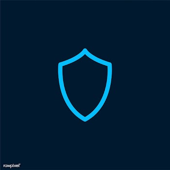 Blue shield protection symbol vector | Free stock vector - 474852