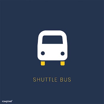 Blue shuttle bus icon sign vector | Free stock vector - 538330