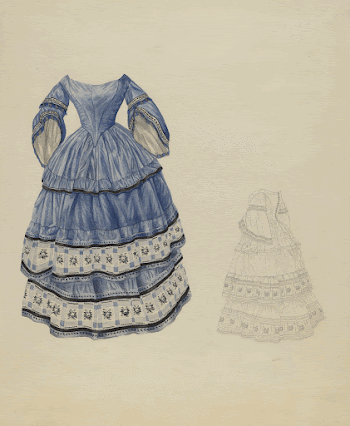 Blue Silk Dress (ca.1937) by Joseph | Free Photo - rawpixel