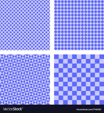 Blue simple pattern set vector image