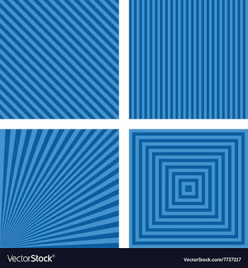 Blue simple striped background set vector image