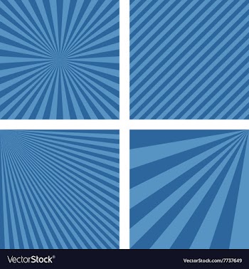 Blue simple striped pattern wallpaper set vector image