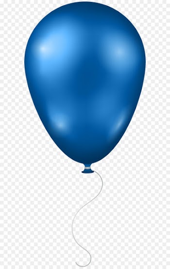 Blue Sky Balloon Sphere - Blue Balloon Transparent PNG Clip Art Image 