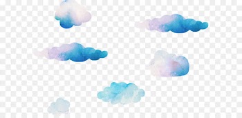 Blue Sky Cloud Computer Wallpaper - Dream watercolor clouds vector 