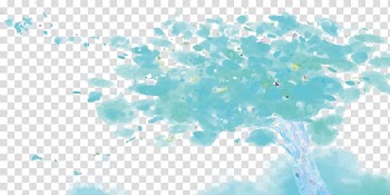 Blue Sky Graphic design Turquoise , watercolor tree transparent background PNG clipart