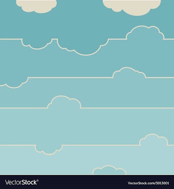  					Blue sky with clouds vector image														