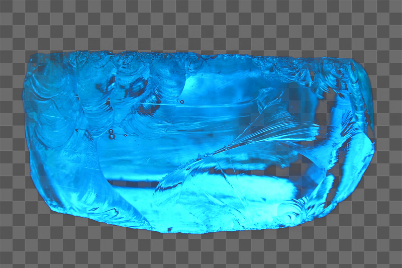Blue slag glass png sticker, | Free PNG - rawpixel