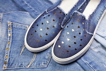 Blue Slip-on Shoes