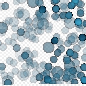 Blue - Small and colorful circles 