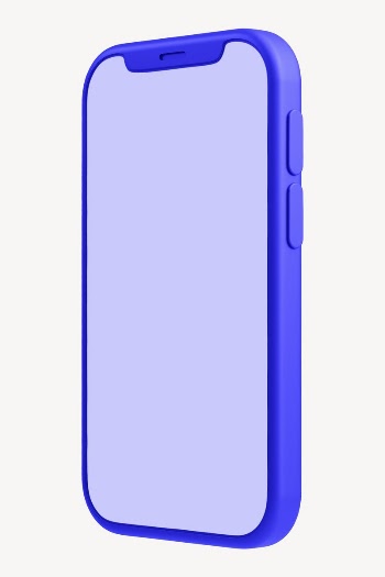 Blue smartphone mockup, 3D digital | Free PSD Mockup - rawpixel