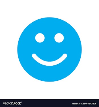 blue smile solid icon