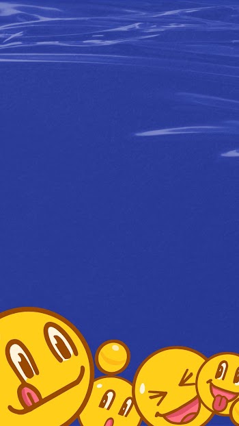 Blue smiling emoticons phone wallpaper, | Free Photo - rawpixel