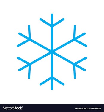 blue snowflake icon or logo