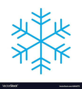 blue snowflake icon or logo