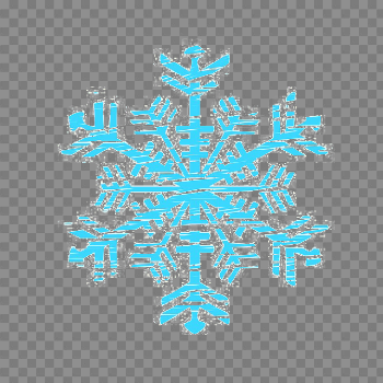 Blue Snowflakes PNG Photo