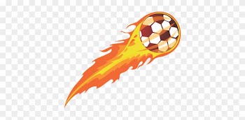 Blue Soccer Ball - Soccer Ball With Flames