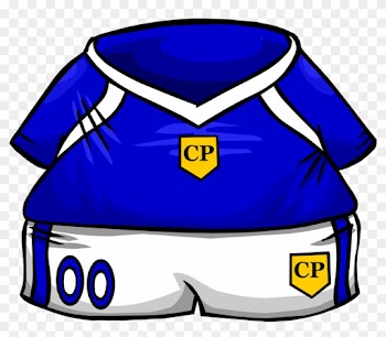 Blue Soccer Jersey - Blue Soccer Jersey Club Penguin