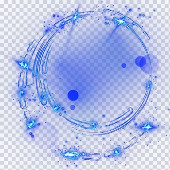 Blue sparkle illustration, Light Transparency and translucency Bloom, Light transparent background PNG clipart
