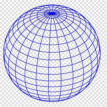 Blue sphere illustration, Globe Wire-frame model , lines transparent background PNG clipart