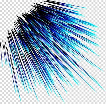Blue spike illustration, Line Sky Blue, Blue simple line ray effect element transparent background PNG clipart