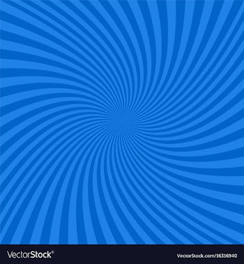 Blue spiral background vector image
