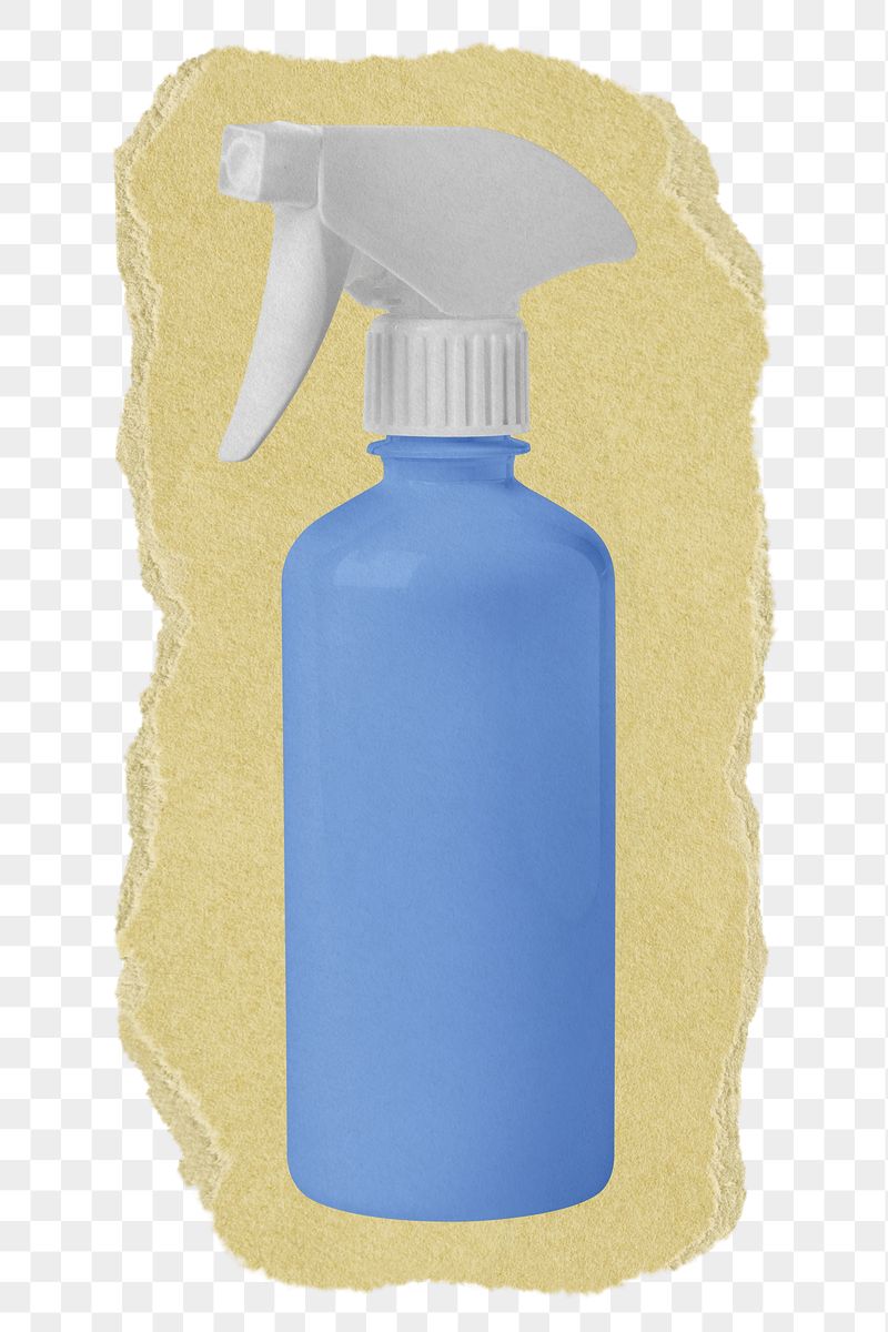 Blue spray png bottle sticker, | Free PNG - rawpixel