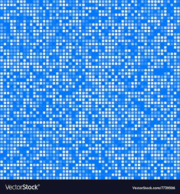 Blue square pixel mosaic background vector image