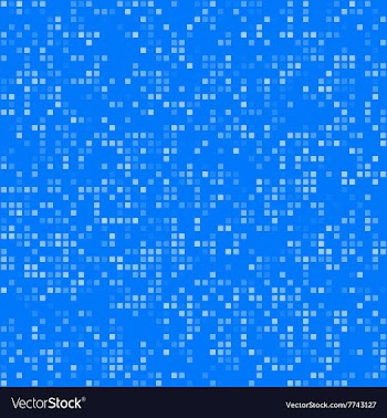 Blue square pixel mosaic background vector image