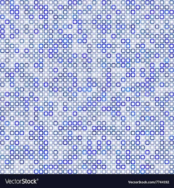Blue square pixel mosaic background vector image
