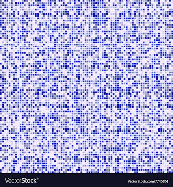 Blue square pixel mosaic background vector image