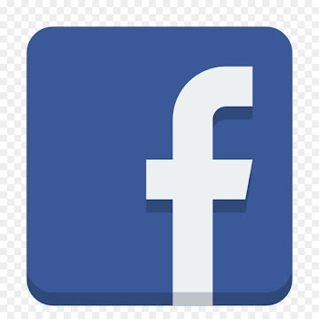 blue square symbol - Social facebook 