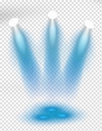 Blue stage light effect transparent background PNG clipart