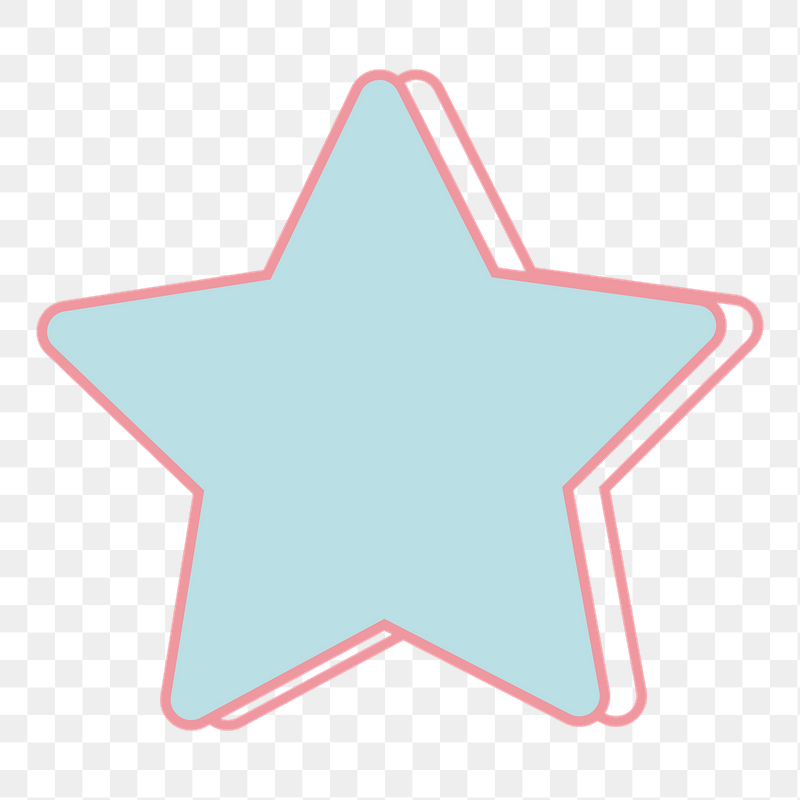 Blue star shape png sticker, | Free PNG Illustration - rawpixel