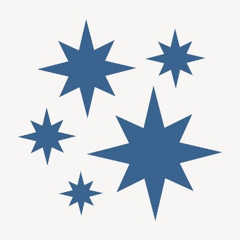 Blue starburst icon clipart, flat | Free Vector - rawpixel