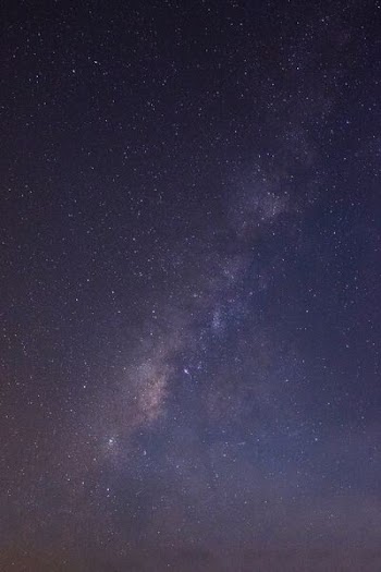 blue starry night sky