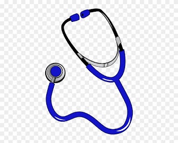 Blue Stethoscope Clipart Lt Blue Stethoscope Clip Art - Black And White Stethoscope