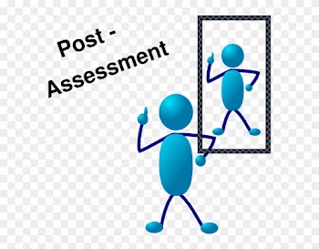 Blue Stick Man Post Assessment Clip Art - Stick People Clip Art
