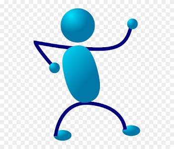 Blue, Stick, Symbol, People, Man, Cartoon, Men - On-the-job Training