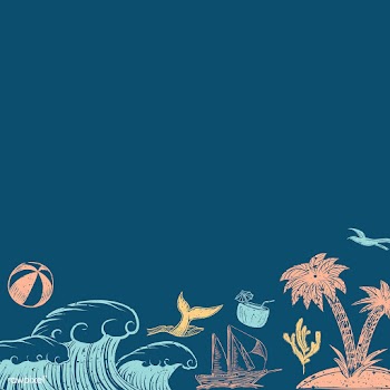 Blue summer background | Free stock vector - 580287