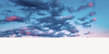 Blue sunset sky border, nature | Free PSD - rawpixel
