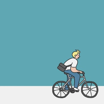 Blue sustainable lifestyle background, man | Free Vector - rawpixel
