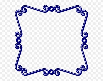 Blue Swirl Border Clip Art - Bani Guru Ravidass Ji Ki