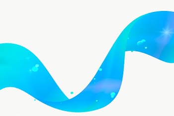 Blue swirly abstract line design element  | Free  transparent png - 2282654