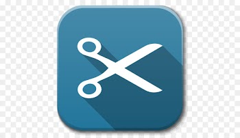 blue symbol aqua - Apps Actions Cut 